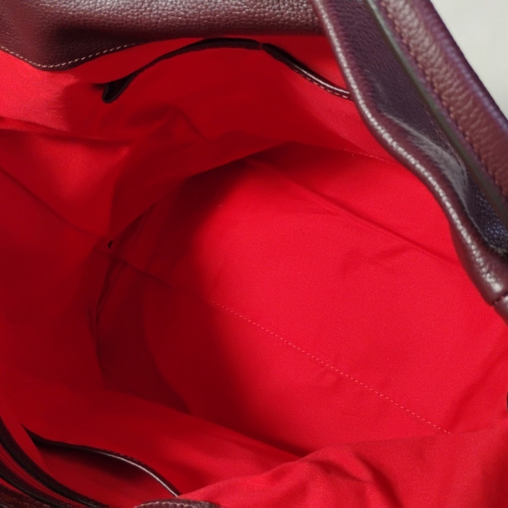 Dooney&burke Maroon Leather Tote Bag - Picture 7 of 8